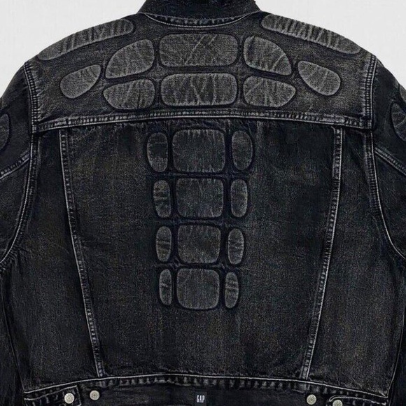 Rare Yezzy Gap Balenciga Padded Denim Jacket - Picture 3 of 4